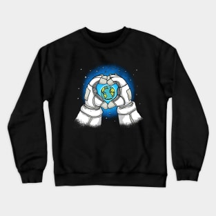 Astronaut Loves Earth Crewneck Sweatshirt